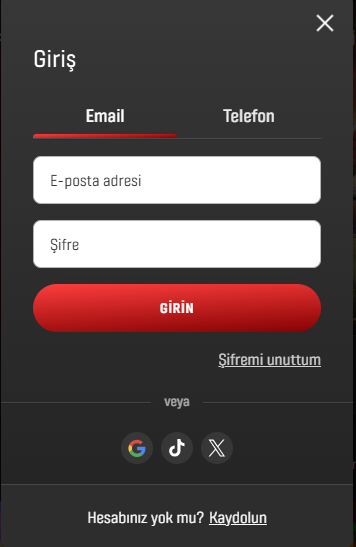 Başarıbet giriş ekranı