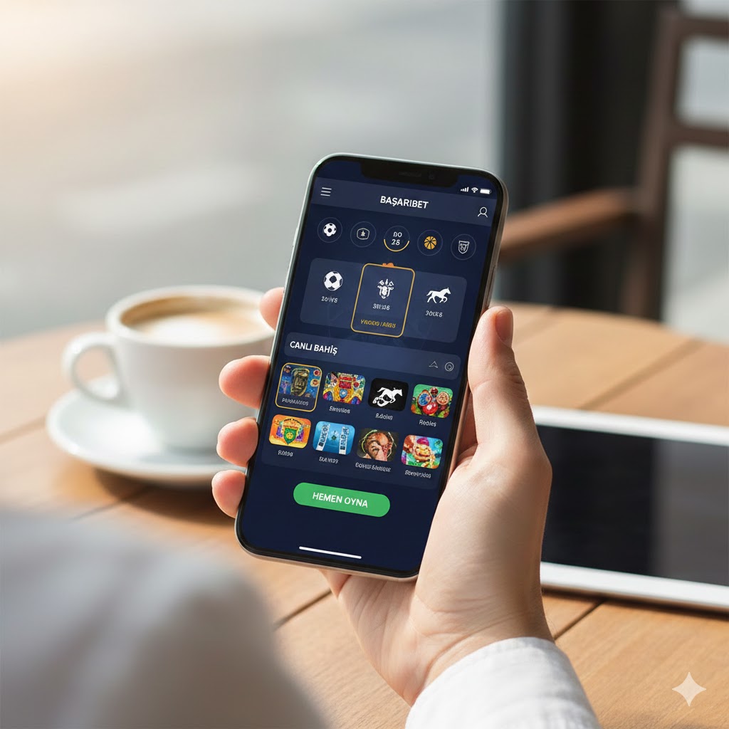 Başarıbet mobil kullanım ekranı
