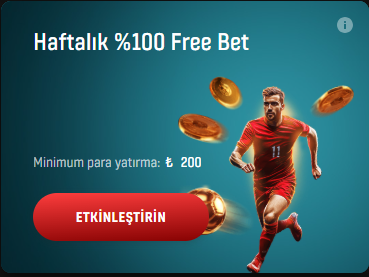 Başarıbet haftalık freebet bonusu ekranı